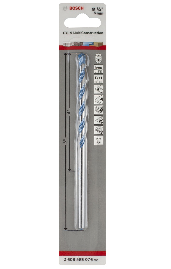 Broca MultiConstruccion 1/4 x 6